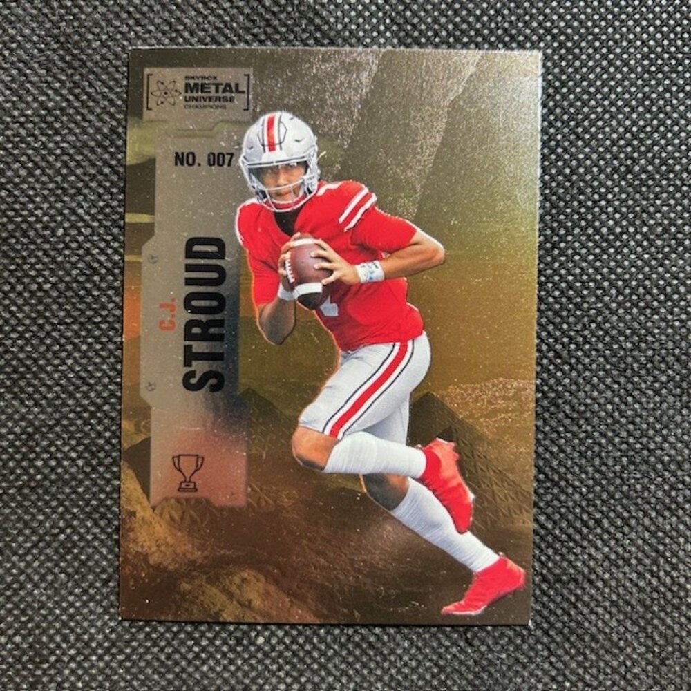 2022 Skybox Metal Universe Champions CJ Stroud #007 Rookie RC Houston Texans